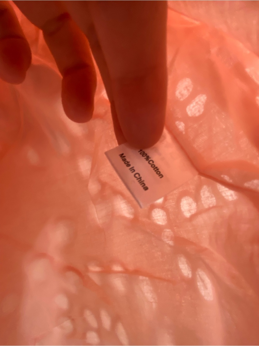 Tuckernuck Blush Pink Eyelet Flutter-Sleeve Top - Picture 4 of 7